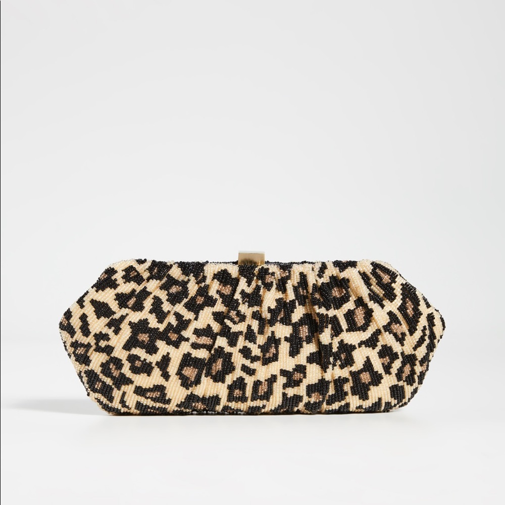 Santi Leopard Clutch